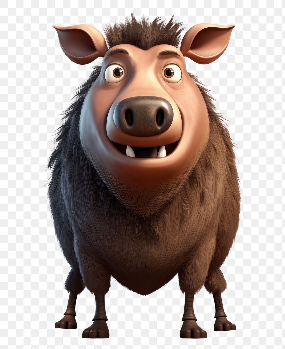 PNG Cartoon mammal animal boar. 