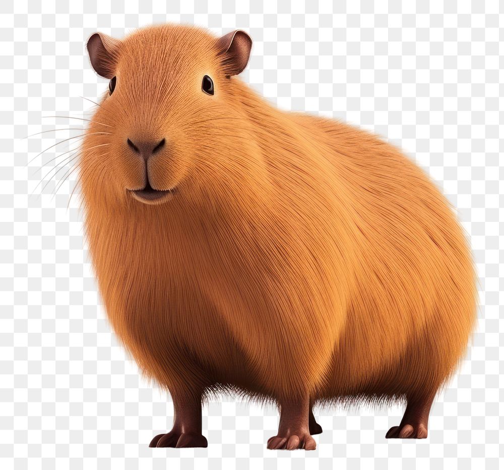 PNG Capybara cartoon mammal animal. 