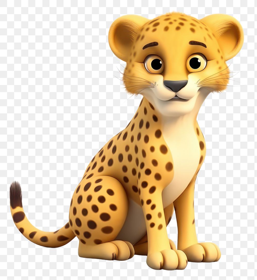 PNG Cheetah wildlife leopard cartoon. 