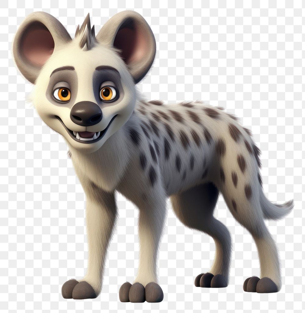 PNG Hyena cartoon mammal animal. 