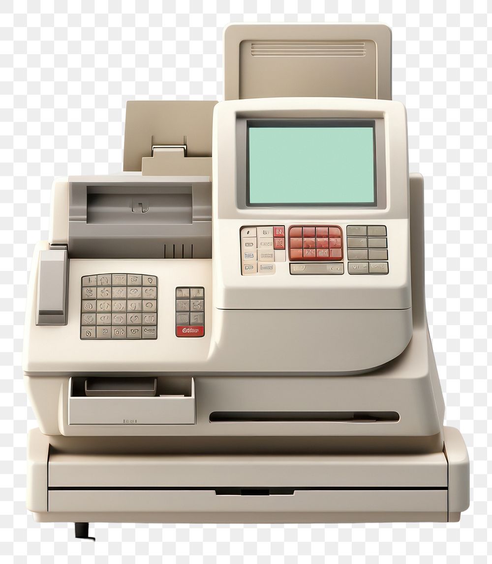 PNG Machine cash white background photocopier. AI generated Image by rawpixel.