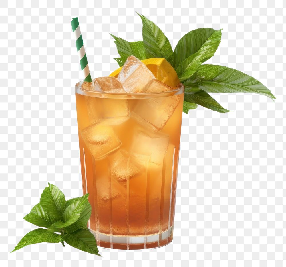 PNG  Cocktail mojito drink plant. AI generated Image by rawpixel.