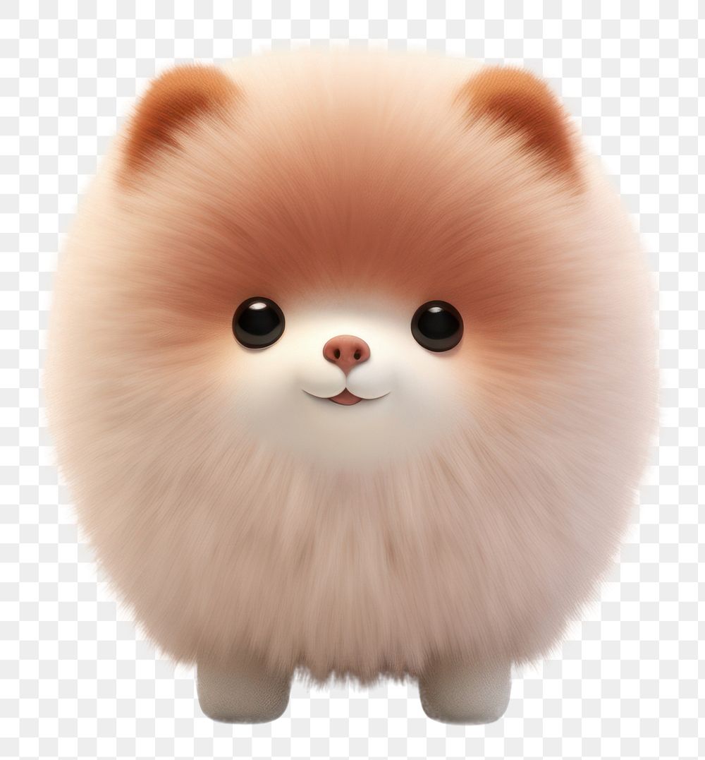 PNG Pomeranian cartoon mammal animal. AI generated Image by rawpixel.