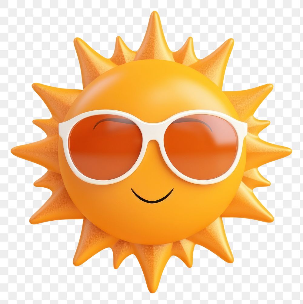 PNG Sun sunglasses sky anthropomorphic. AI generated Image by rawpixel.