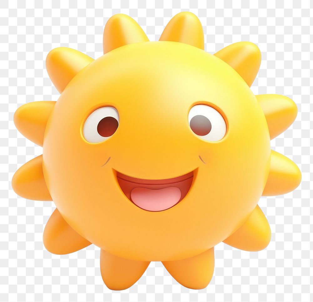 PNG Plush toy sun white background. AI generated Image by rawpixel.
