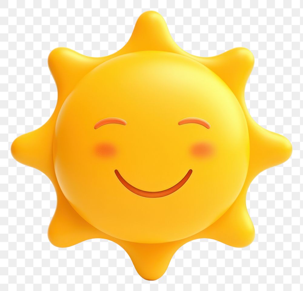 PNG Sun white background anthropomorphic happiness. AI generated Image by rawpixel.