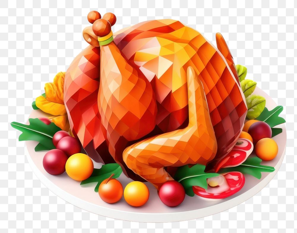 PNG Dinner turkey food meal. AI generated Image by rawpixel.