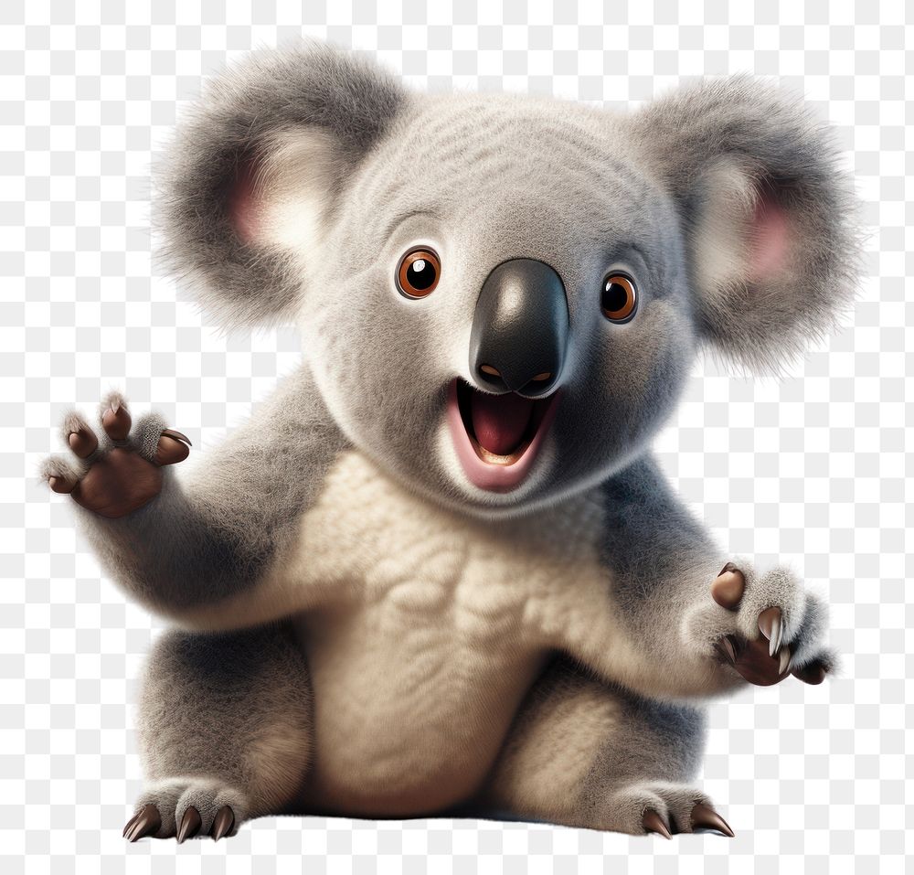 PNG Koala wildlife mammal animal. AI generated Image by rawpixel.