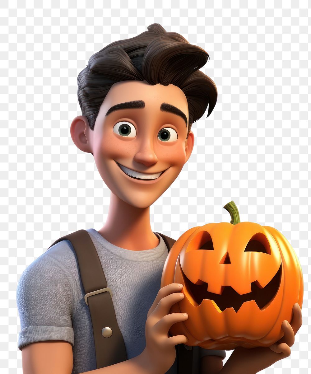 PNG Halloween smiling cartoon adult. AI generated Image by rawpixel.