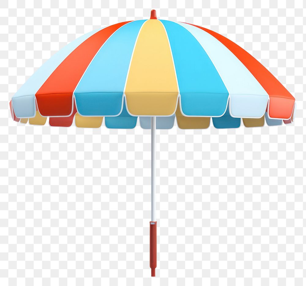 PNG Umbrella summer white background beach umbrella. AI generated Image by rawpixel.