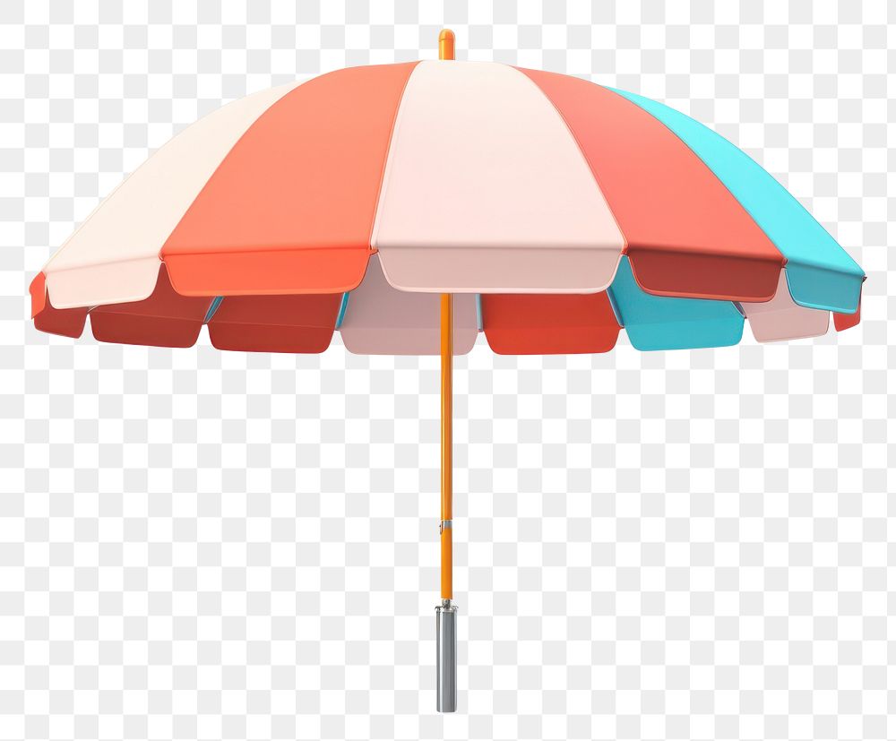 PNG Umbrella summer white background beach umbrella. AI generated Image by rawpixel.