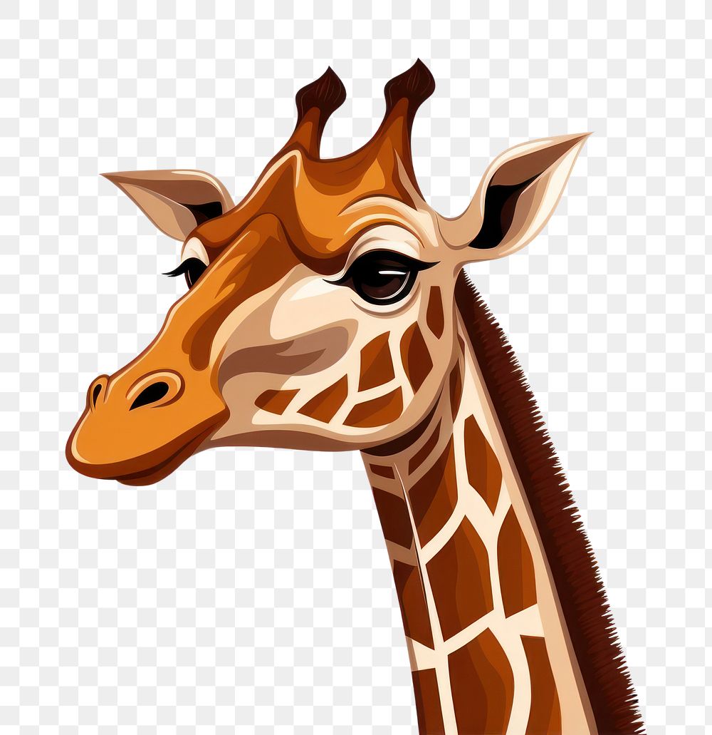 PNG Giraffe wildlife animal mammal. AI generated Image by rawpixel.