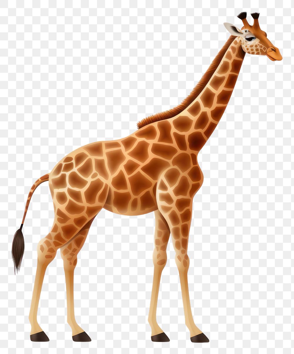 PNG  Wildlife giraffe animal mammal. AI generated Image by rawpixel.