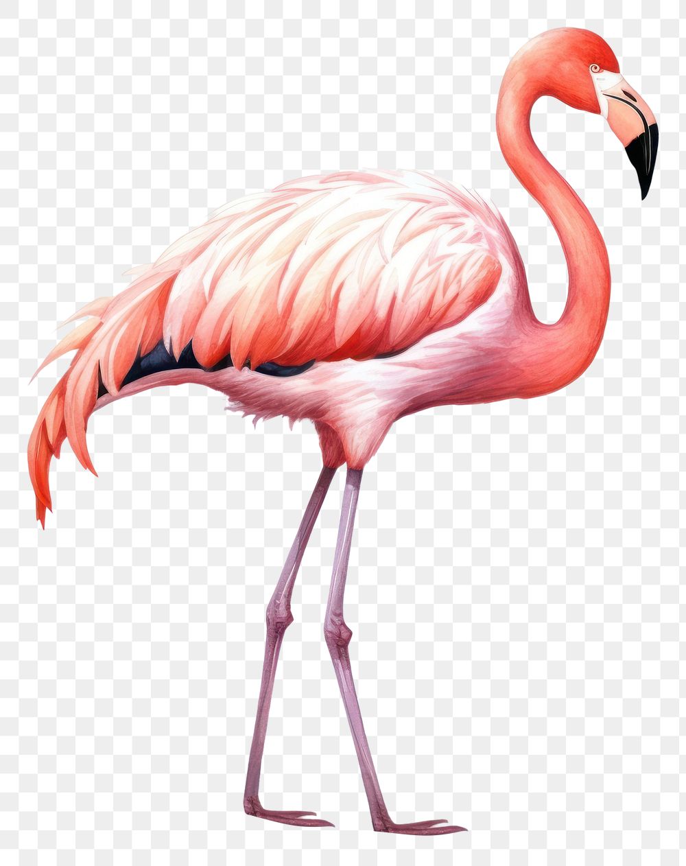 PNG Flamingo animal bird wildlife. AI generated Image by rawpixel.