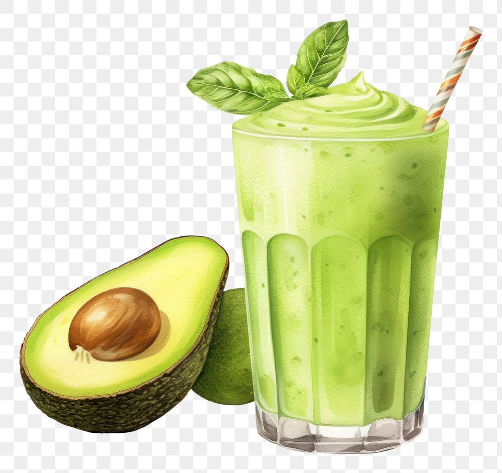 PNG  Smoothie avocado drink fruit