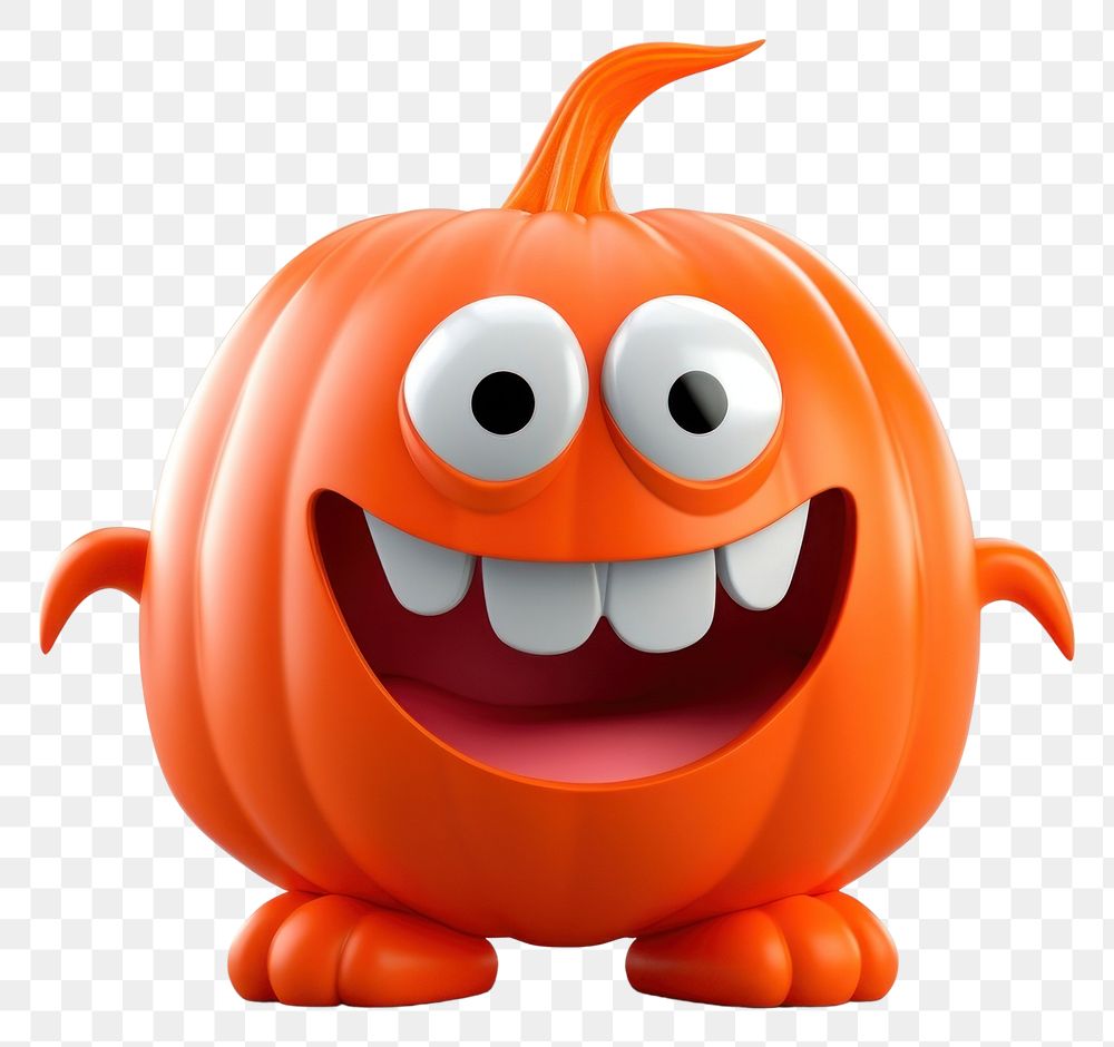 PNG Halloween pumpkin anthropomorphic jack-o'-lantern. AI generated Image by rawpixel.