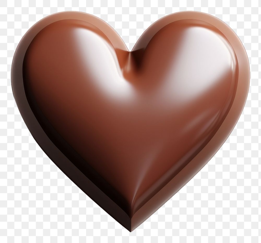 PNG Chocolate shape heart confectionery. AI generated Image by rawpixel.