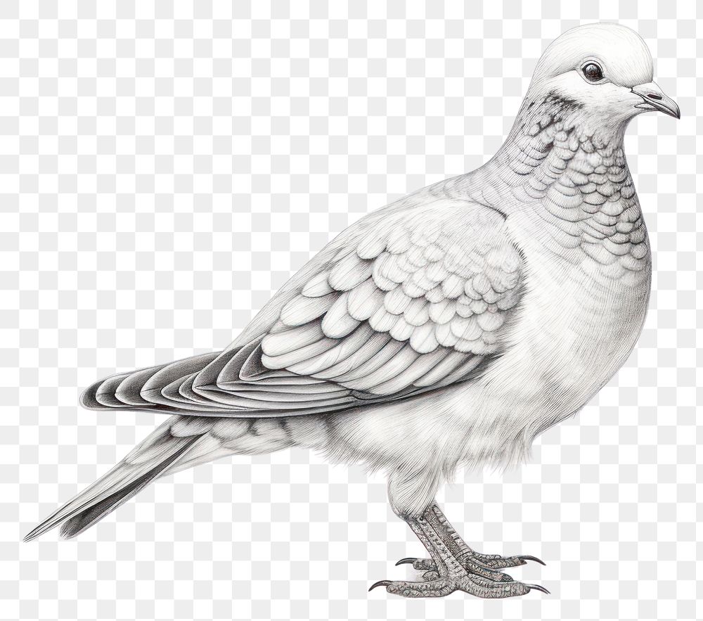 PNG Drawing animal sketch bird. AI generated Image by rawpixel.
