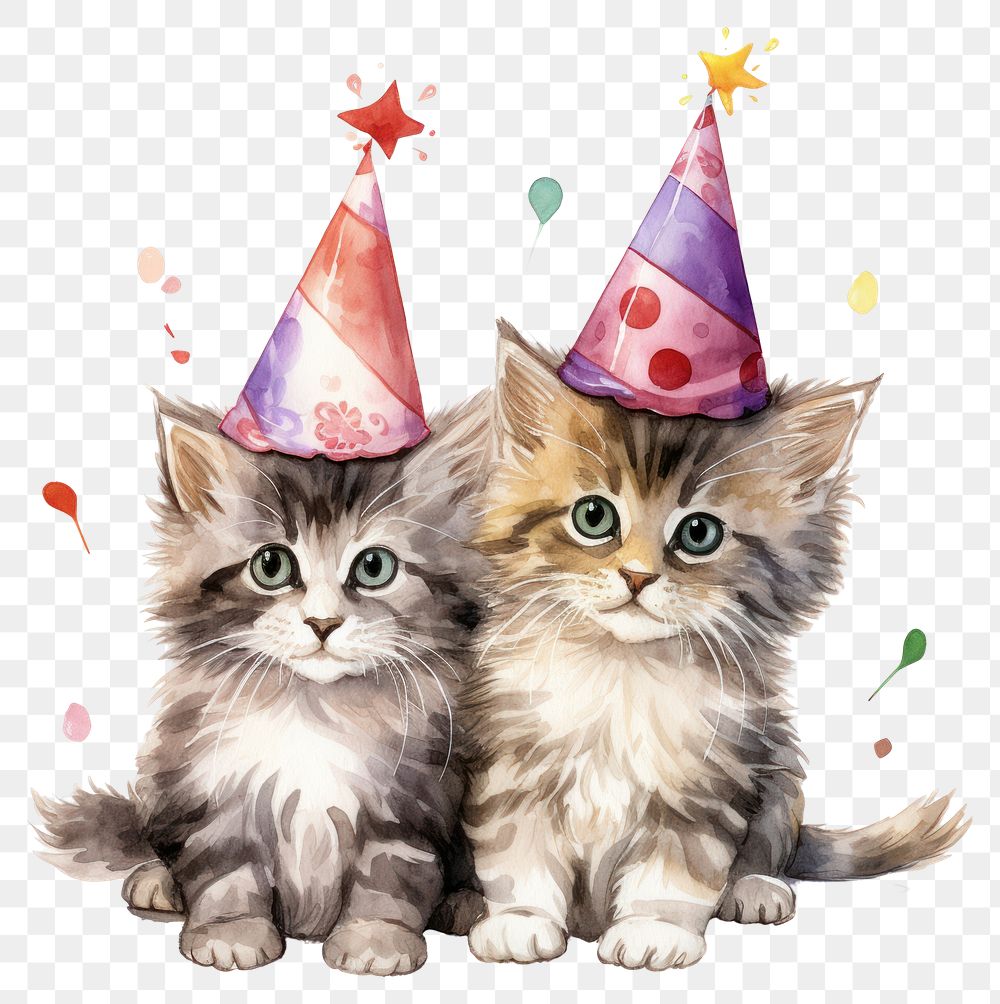 PNG Kitten birthday transparent background | Premium PNG - rawpixel