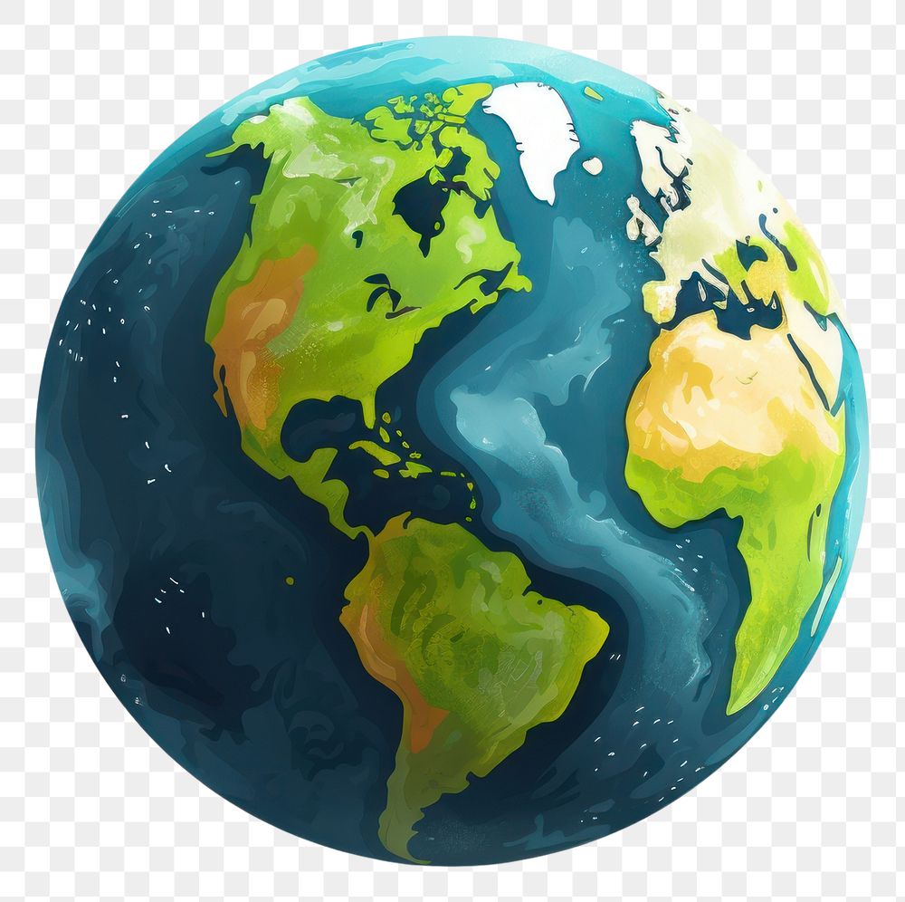 PNG Earth sphere planet  transparent background