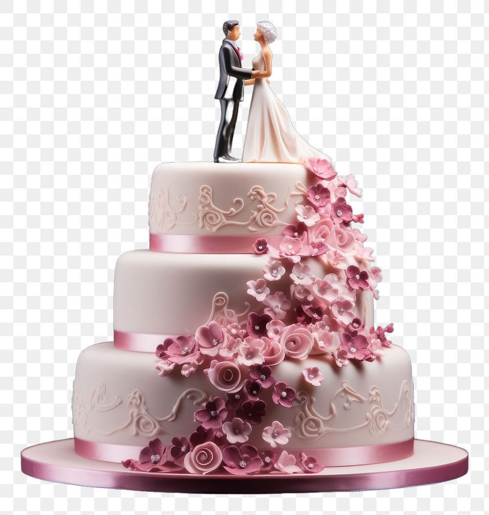 PNG Wedding cake dessert cream transparent background