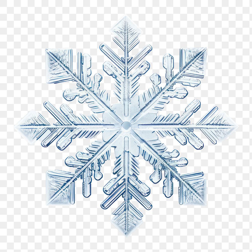 PNG Snowflake winter white transparent background