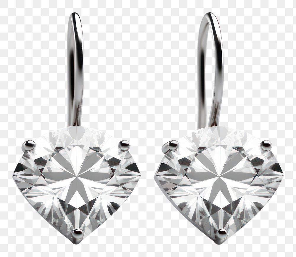 PNG Earring diamond jewelry silver. 