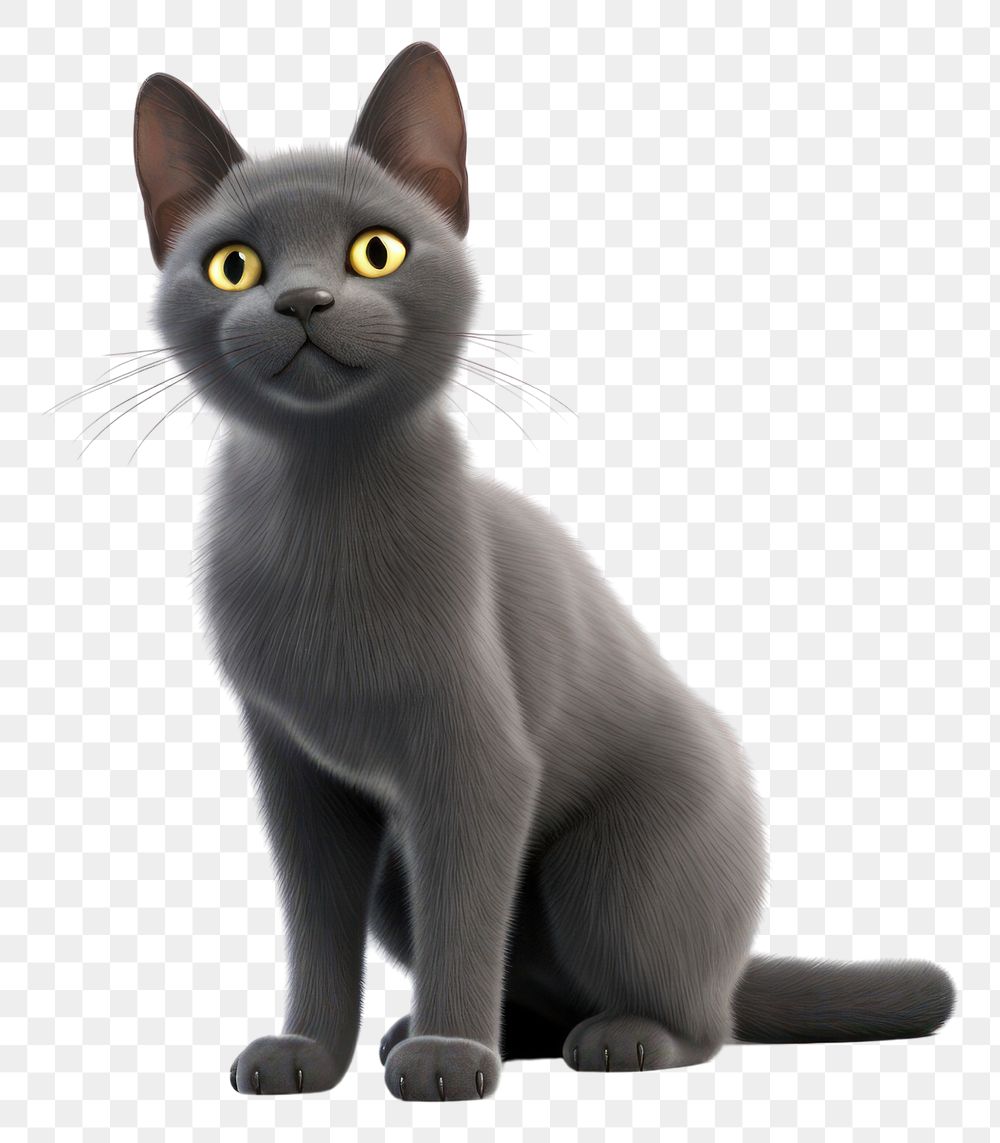 PNG Korat cat animal mammal pet. AI generated Image by rawpixel.