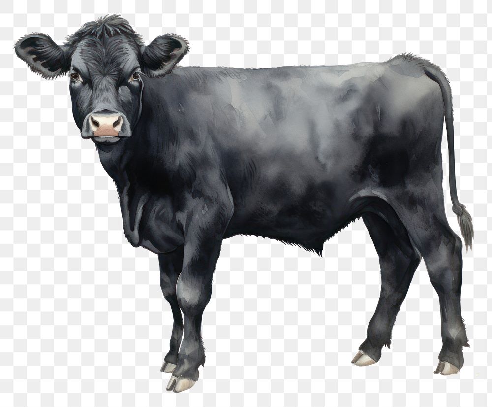 PNG Cattle livestock mammal animal. AI generated Image by rawpixel.
