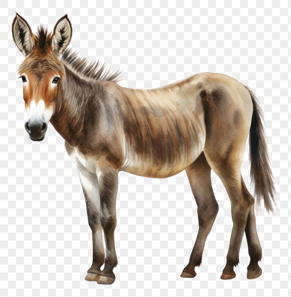 PNG Animal mammal donkey horse. AI generated Image by rawpixel.