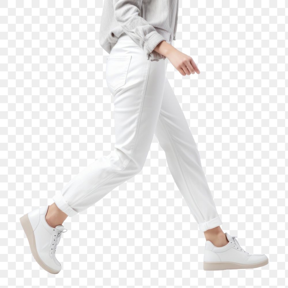 PNG Footwear pants white shoe. AI generated Image by rawpixel.