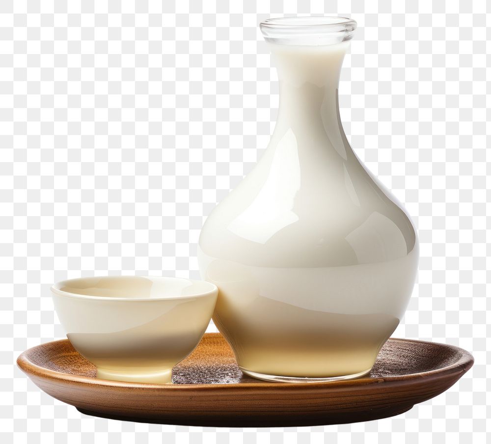 PNG Porcelain pottery drink milk. AI generated Image by rawpixel.