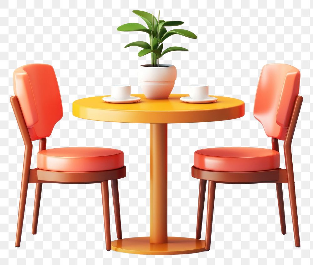 PNG Table furniture chair room. AI generated Image by rawpixel.