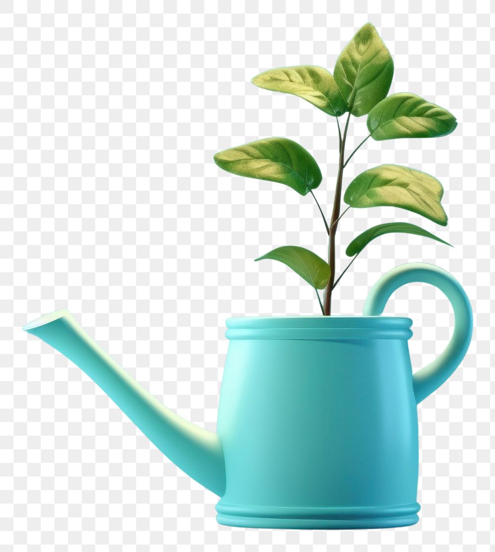 PNG Plant green leaf flowerpot. 