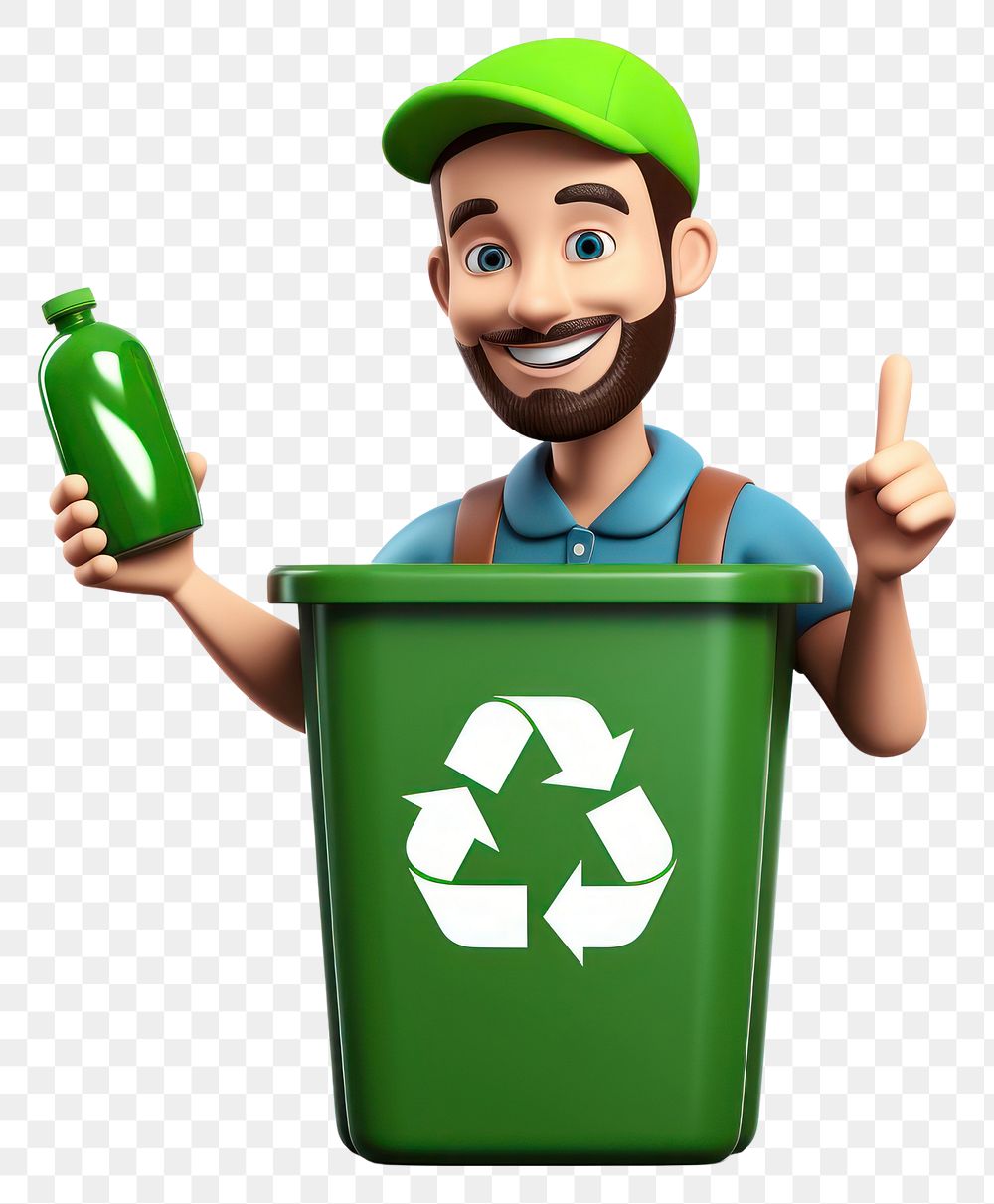 PNG Recycling holding cartoon white background. AI generated Image by rawpixel.