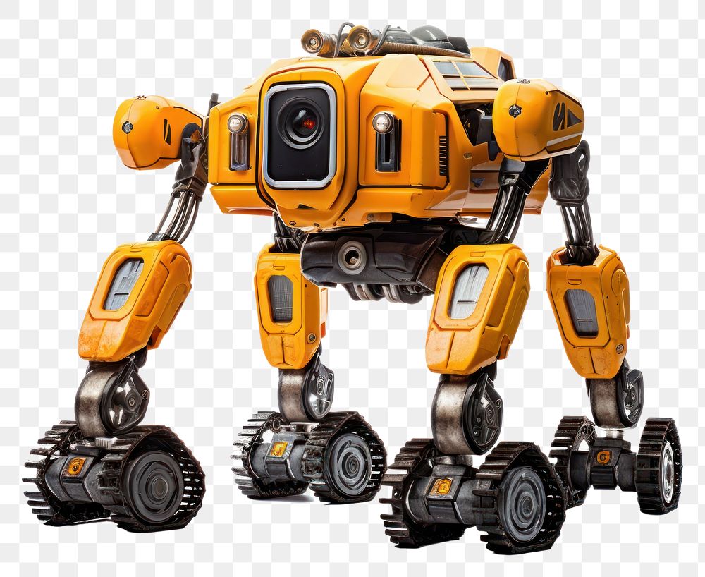 PNG Robot white background technology vehicle. AI generated Image by rawpixel.
