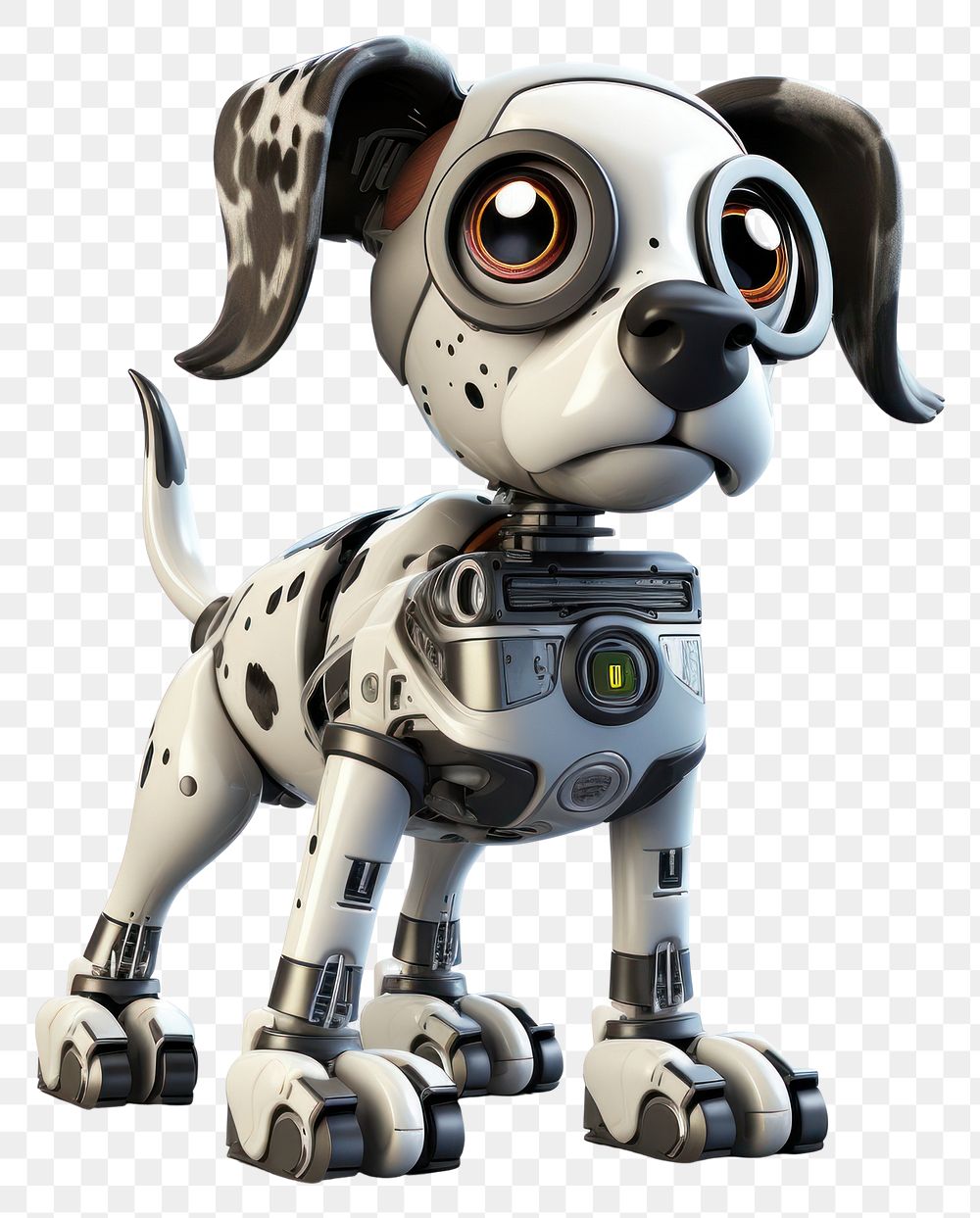 PNG Robot cartoon dog representation. 