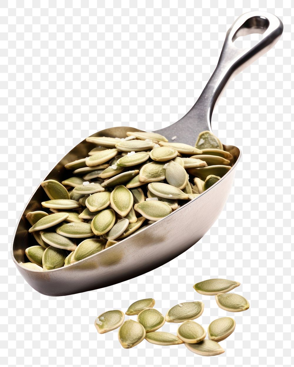 PNG Seed spoon food white background. AI generated Image by rawpixel.