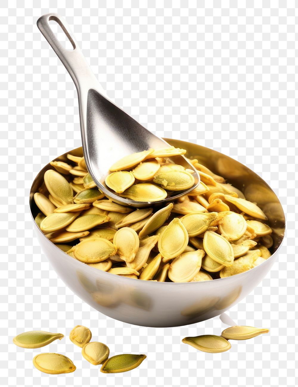 PNG Seed spoon food bowl. AI generated Image by rawpixel.