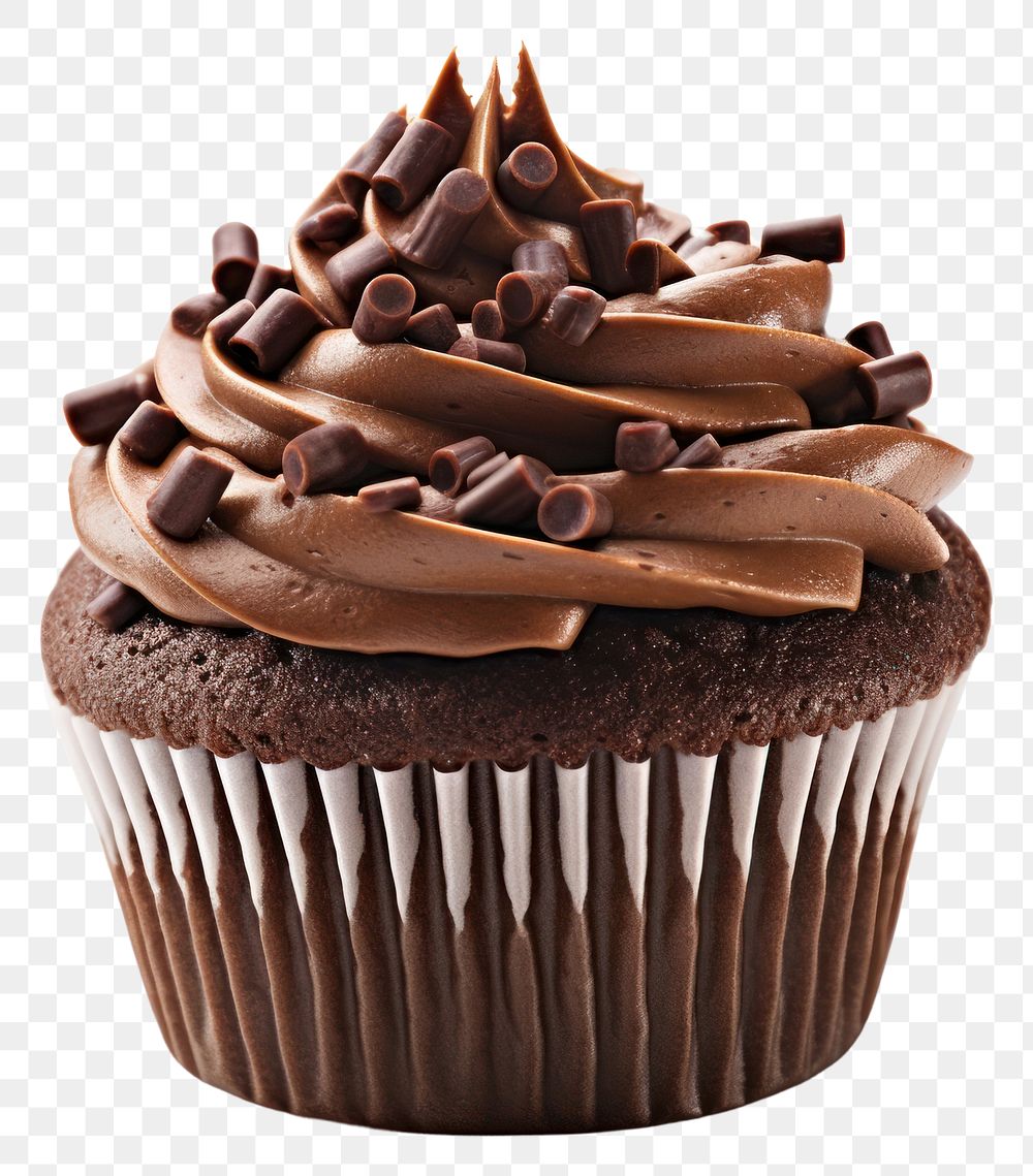 PNG Cupcake chocolate dessert muffin transparent background
