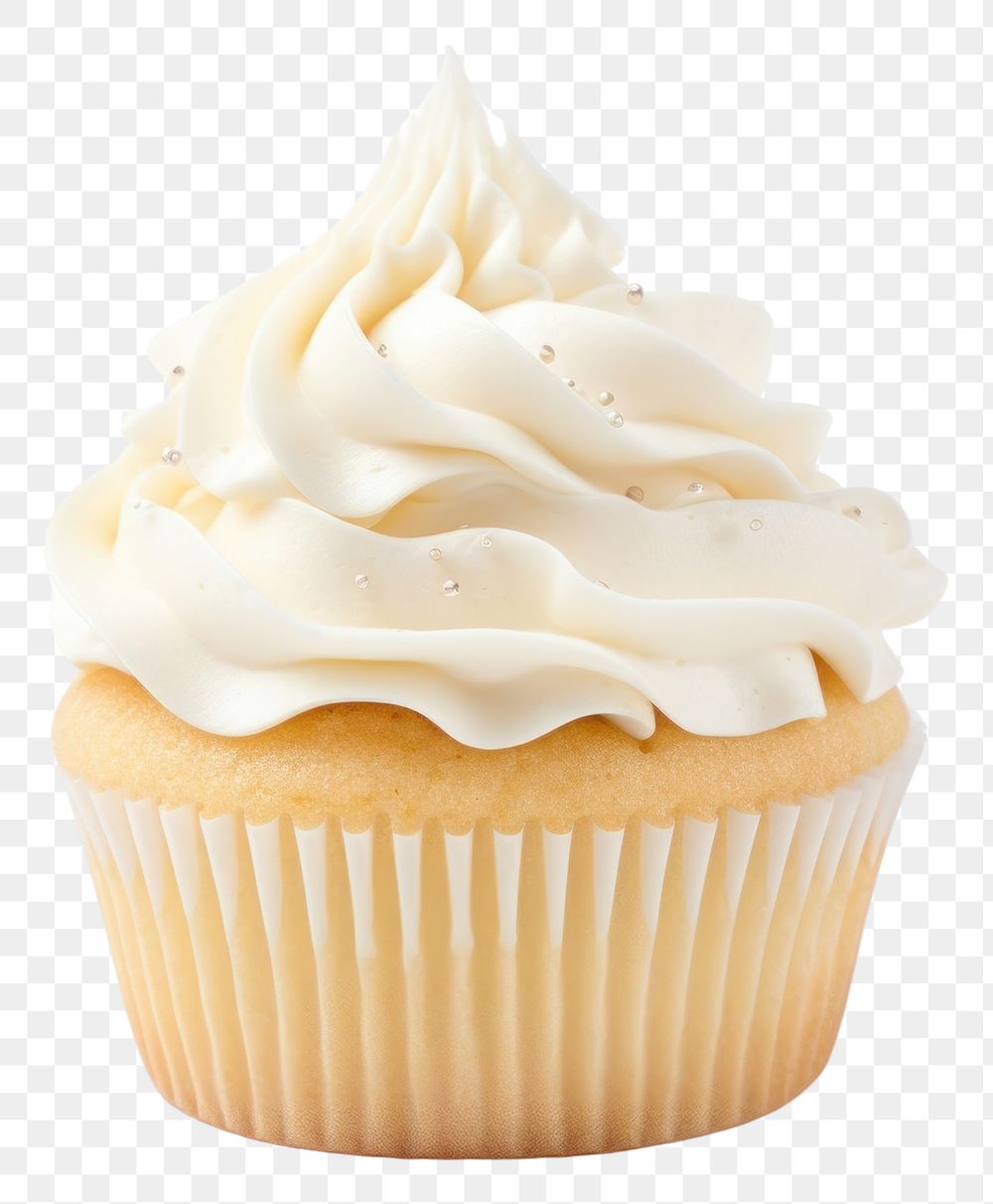 PNG Cupcake dessert vanilla icing transparent background