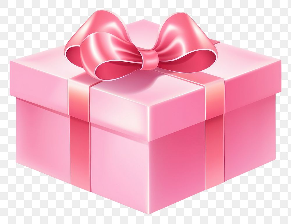 PNG Gift box pink transparent background. AI generated Image by rawpixel.