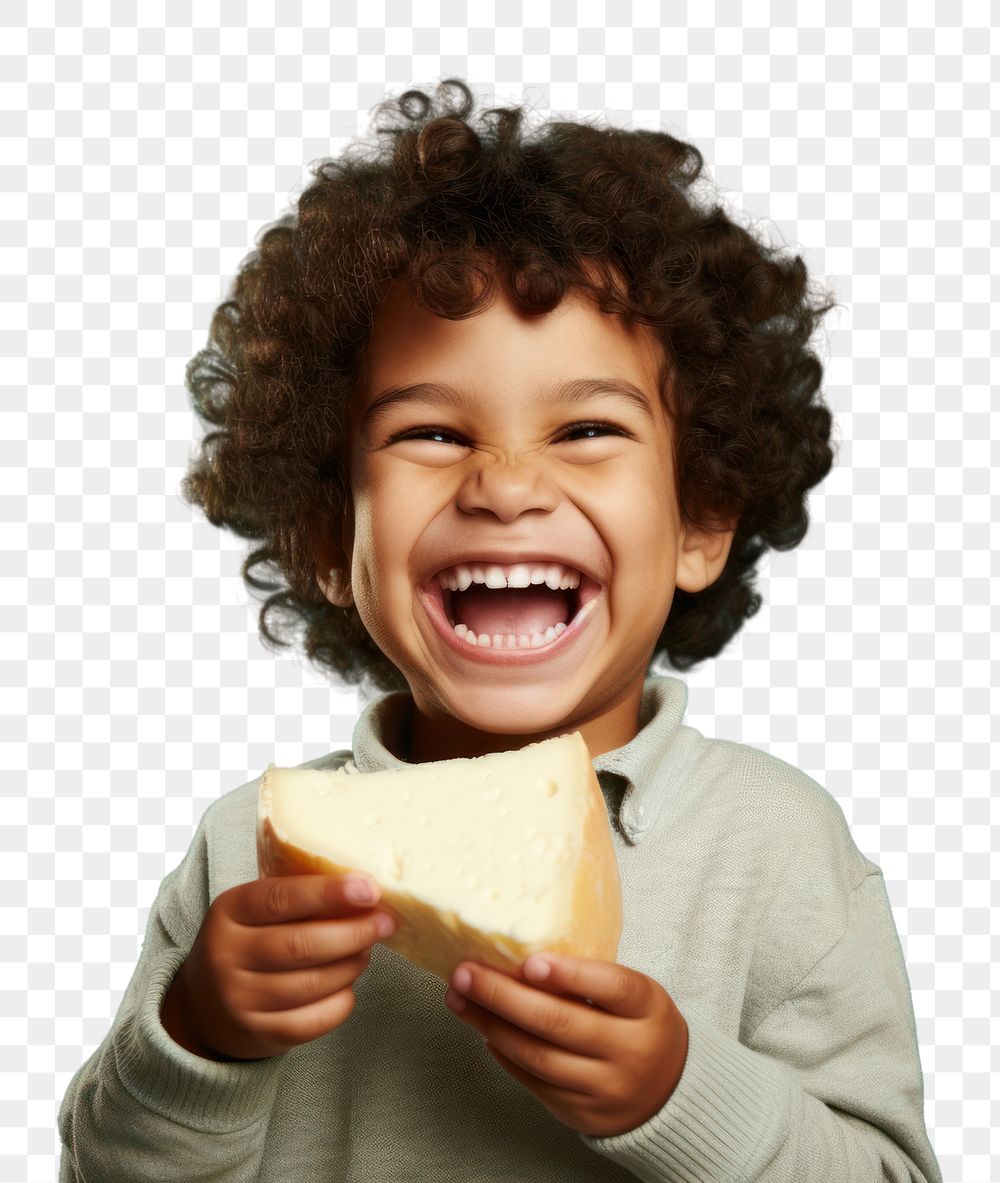 PNG Laughing portrait eating smile. AI generated Image by rawpixel.