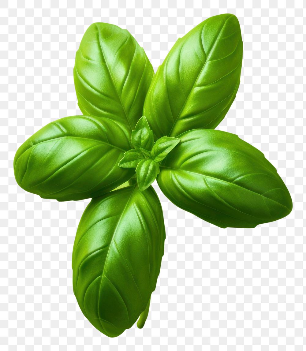 PNG Green basil plant herbs transparent background