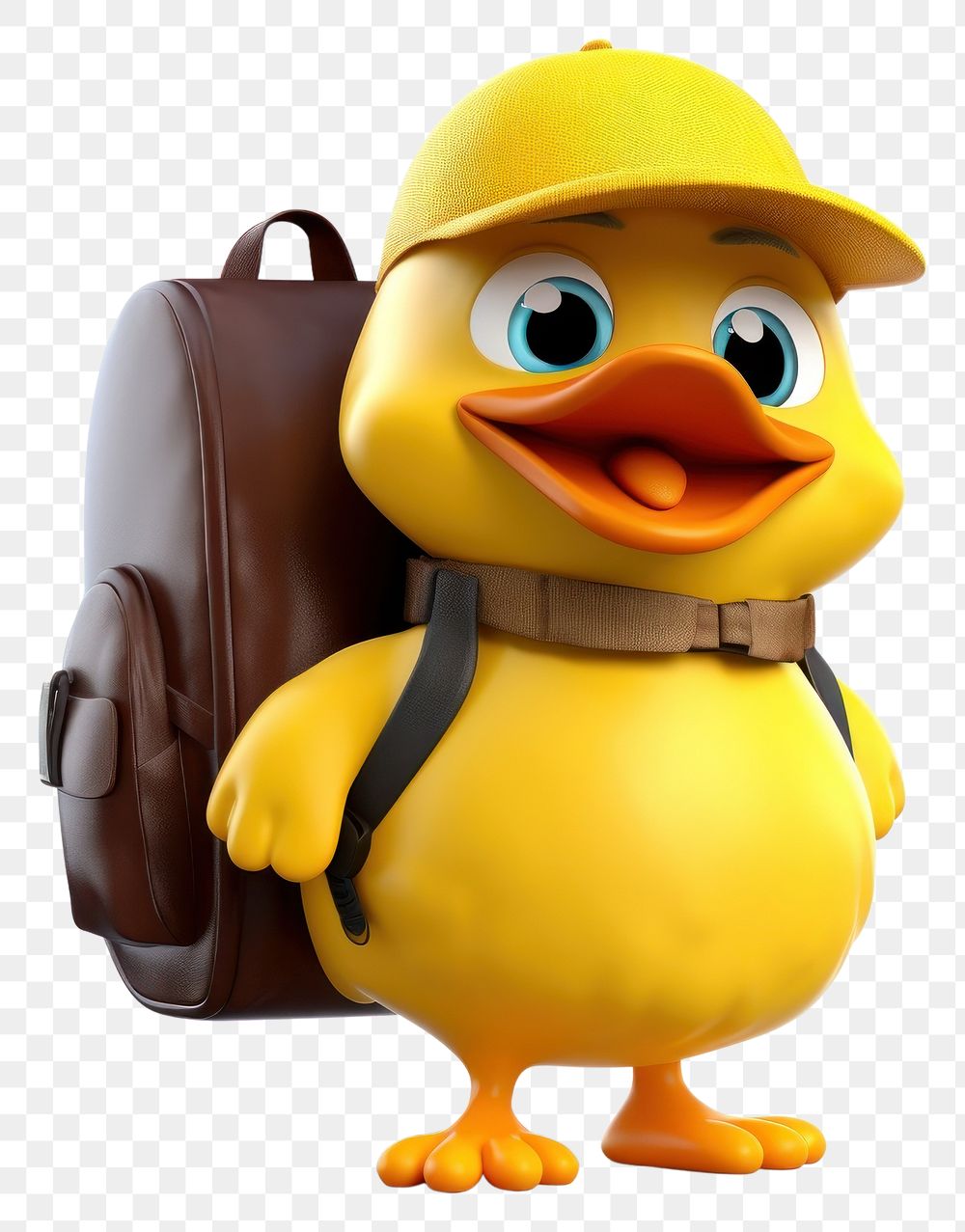 PNG Backpack yellow duck toy. AI generated Image by rawpixel.
