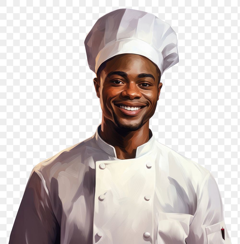 PNG Chef smiling adult male. AI generated Image by rawpixel.