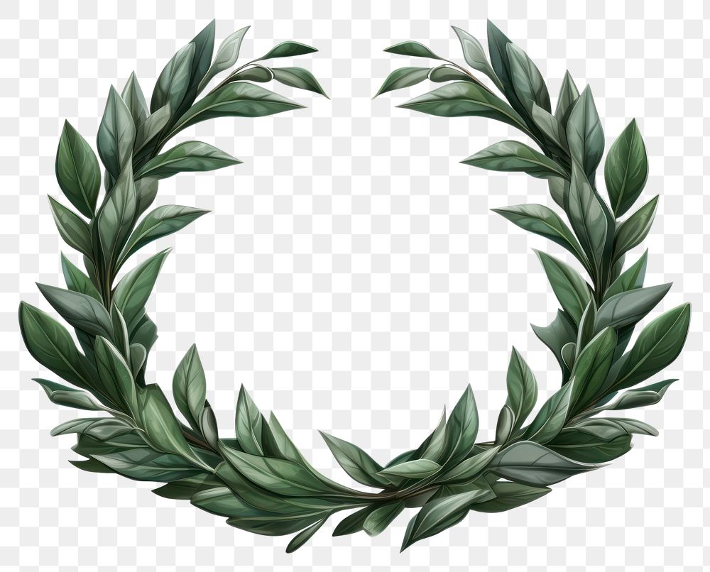 PNG Wreath plant leaf transparent background