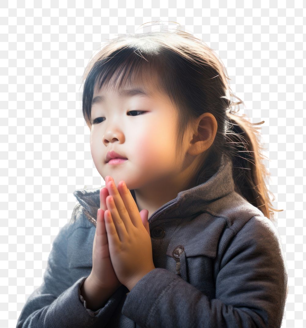 PNG Child girl contemplation spirituality. AI generated Image by rawpixel.