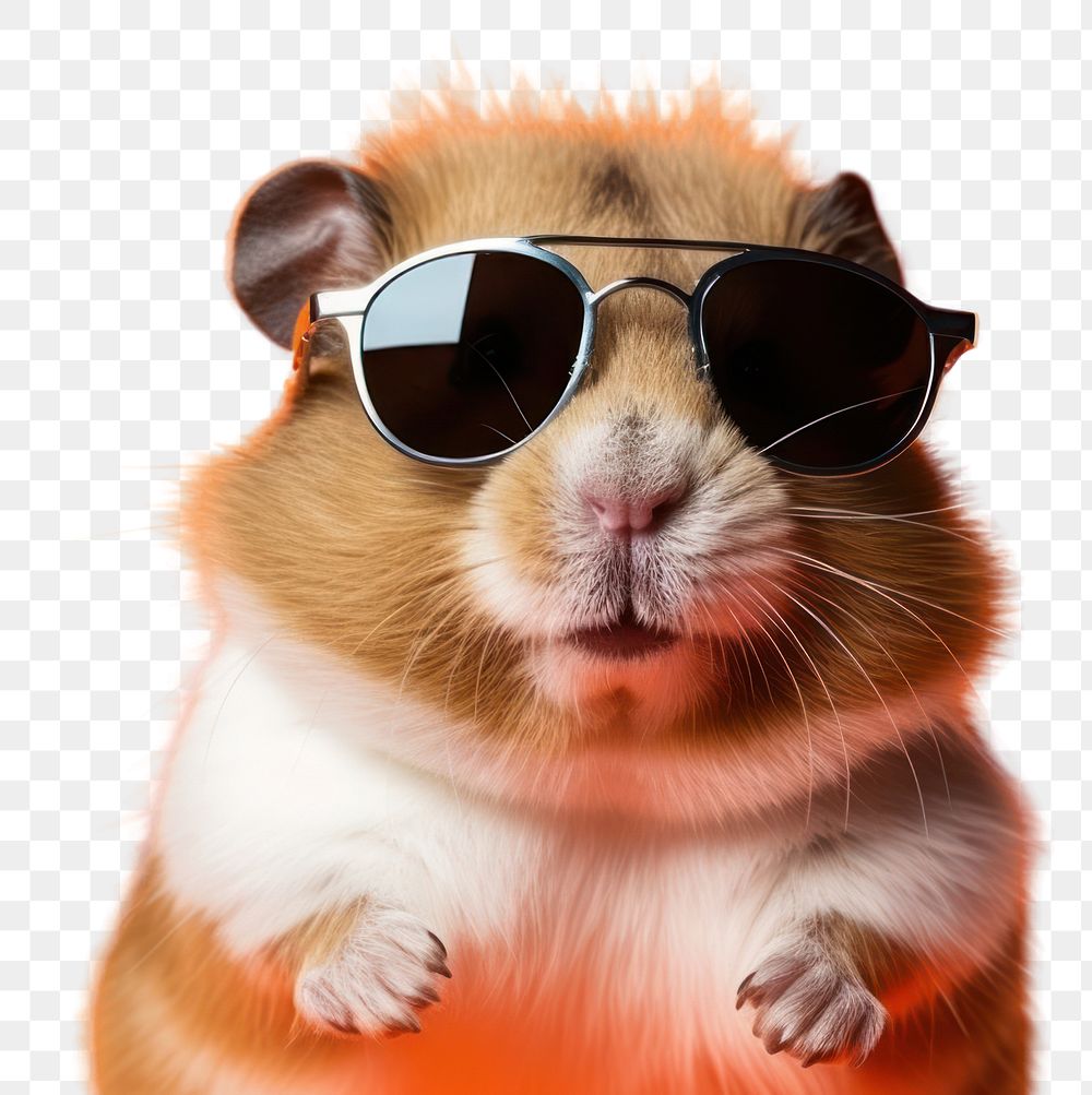 PNG Sunglasses hamster mammal animal transparent background