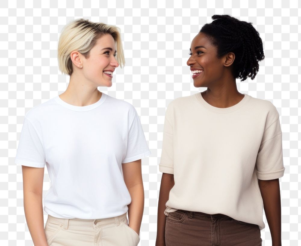 PNG T-shirt sleeve blouse smile. AI generated Image by rawpixel.